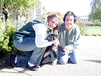 Marikay and Bev posing with Cynthia